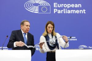 Edmundo Gonzalez Parlamento Europeo Roberta Metsola