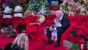 Joe Biden y su esposa Jill ayudan a rastrear el recorrido de Santa Claus por Navidad