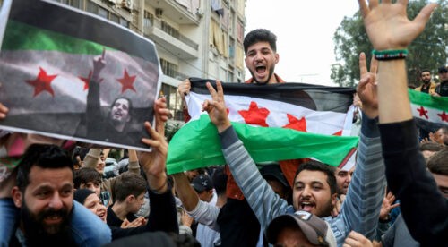 Los sirios celebran en las calles la caída de Al Asad