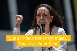 Machado intensifica su llamado para el 10-E “Que el miedo nos tenga miedo… Vamos hasta el final”