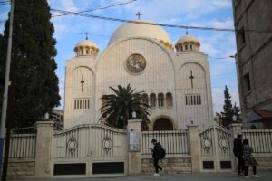 Una iglesia cristiana en la ciudad siria de Alepo.