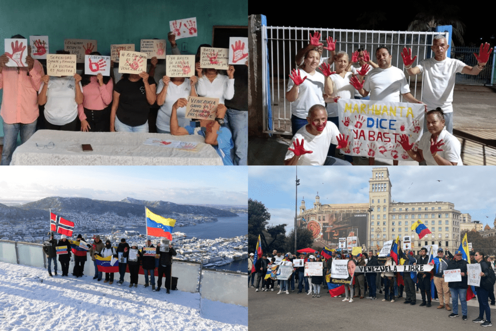 Oposición venezolana protestó dentro y fuera del país