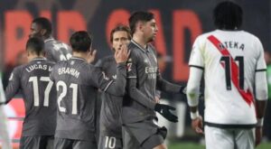 Real Madrid deja escapar el liderato tras igualar 3-3 contra Rayo Vallecano - AlbertoNews