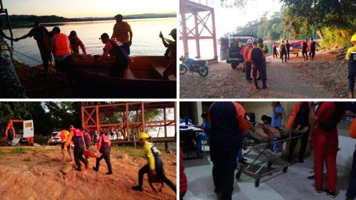 Rescatan con vida a dos pescadores en un embalse de Barinas