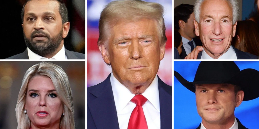 Trump ultima un equipo formado por amigos y familiares