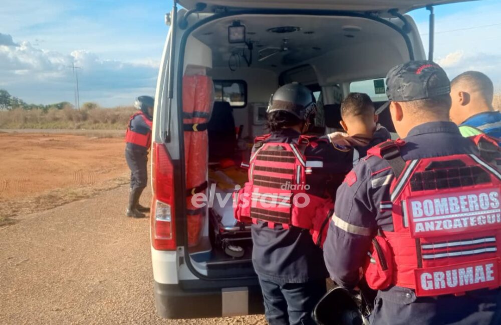Un derrape en la carretera El Tigre - Pariaguán fue el quinto y último accidente con motorizado el domingo 29Dic