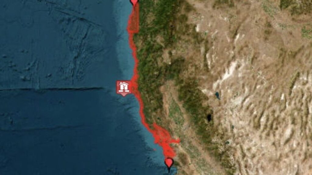 Un terremoto de magnitud 7 sacudió las costas de California