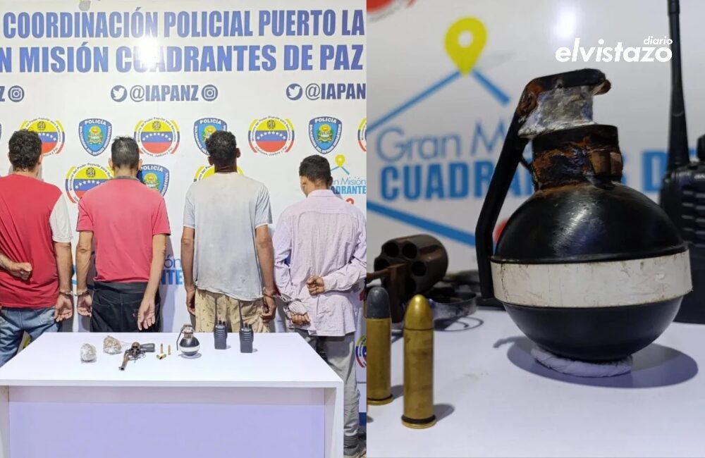 Unidad de Drones de Polianzoátegui ubicó a cuatro sujetos con municiones, radios transmisores y una lacrimógena