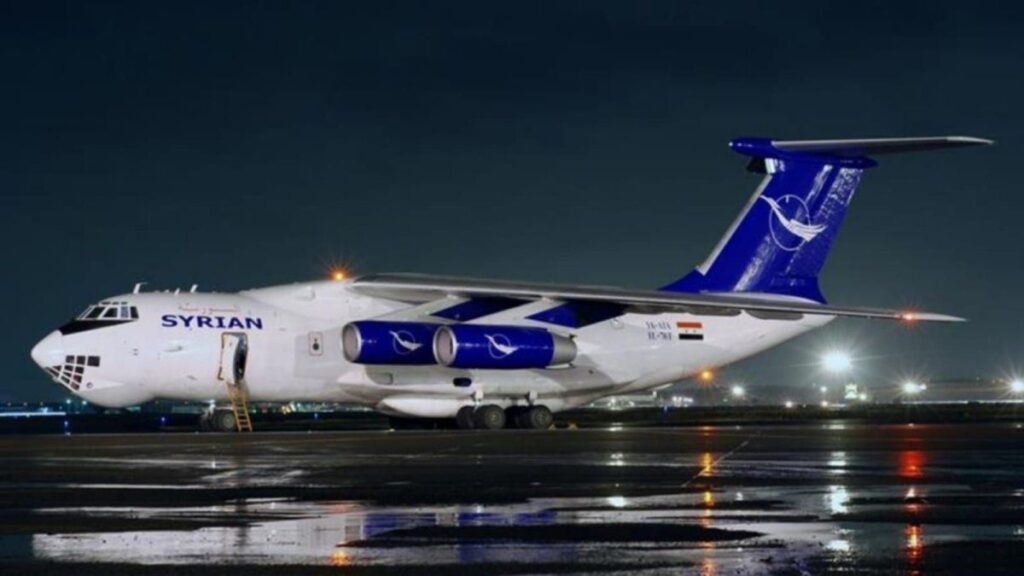 despegó el primer avión comercial desde la caída de Al Asad