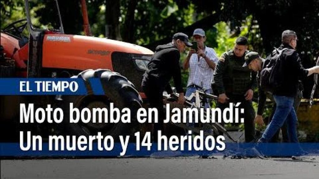 murió uno de los 14 heridos por moto bomba en Jamundí; era patrullero de la Policía