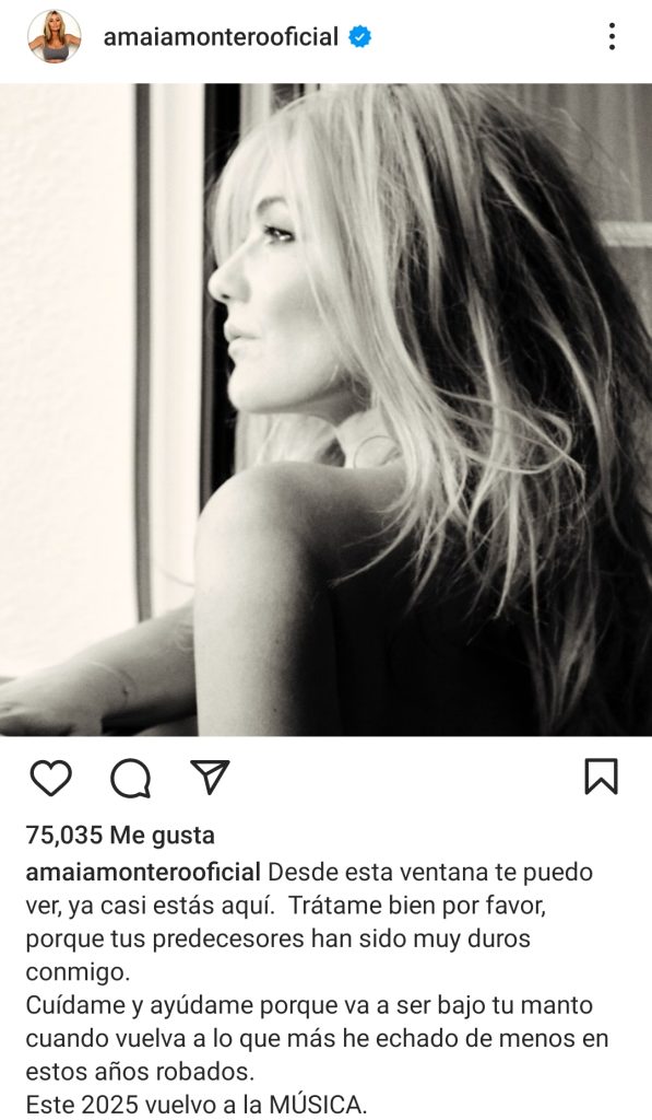 Amaia Montero anunció su regreso a la música en 2025 | Diario El Luchador