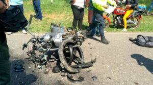 Aparatoso choque de motos en Portuguesa deja tres muertos