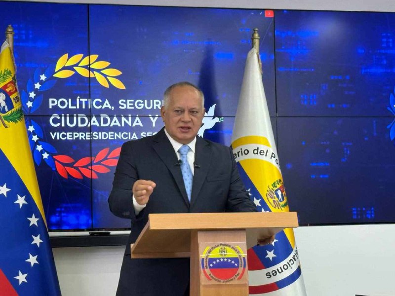 Cabello: “Si Edmundo González Urrutia pone un pie en Venezuela será detenido de inmediato”