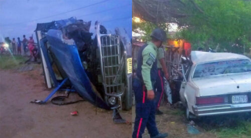 Choque entre camión y por puesto deja siete heridos en Guajira
