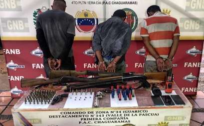 Detienen a tres miembros del Tren del Llano en el estado Guárico - Yvke Mundial