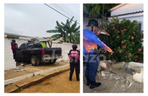 Dos vehículos se estrellaron contra viviendas en Guanipa y El Tigre en las primeras horas del año 2025