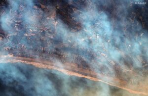 El antes y el después de los devastadores incendios de California en Los Ángeles