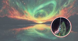 El origen de la mancha blanquecina en la aurora boreal