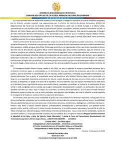 FANB rechazó imposición de nuevas sanciones y recompensas por funcionarios venezolanos | Diario El Luchador