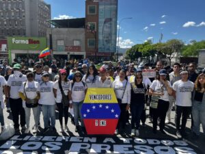 Familiares de los presos políticos se unieron a las manifestaciones para exigir que liberen a sus allegados