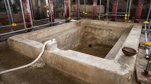 Hallan uno de los complejos termales más grandes jamás encontrados en Pompeya