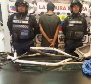 Hurtó tubería de cobre y dejó sin aire a un comercio en Caraballeda