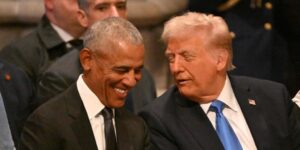 Insólita sintonía de Obama y Trump en el funeral de Carter