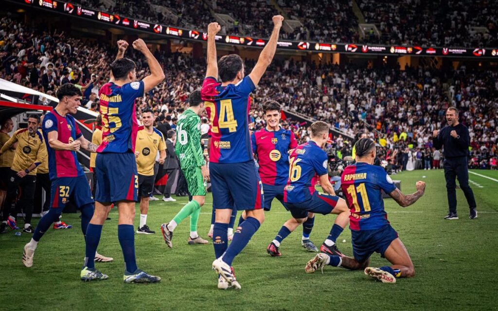 La Supercopa de España estrena el palmarés de la 'generación Flick '