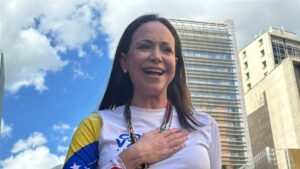 La líder opositora María Corina Machado es detenida en Caracas