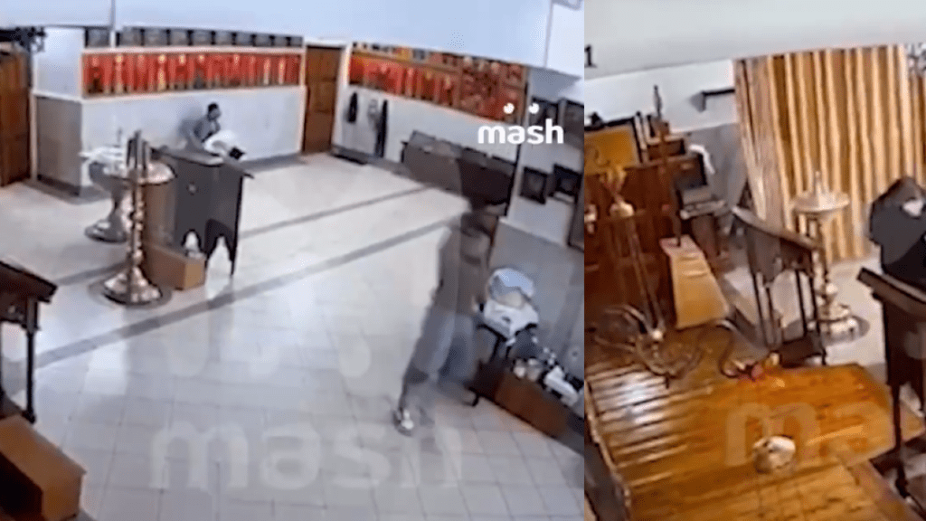 Ladrones se echaron la bendición antes de robar una reliquia de una iglesia