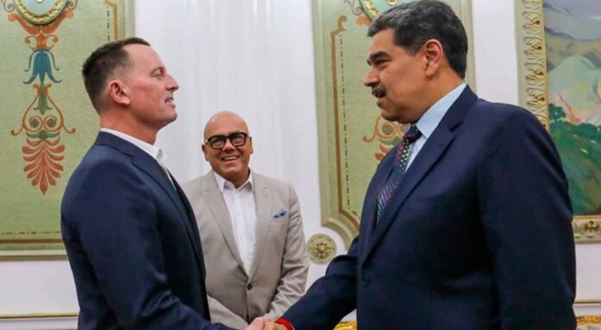 Maduro recibe en Miraflores al enviado especial de Trump