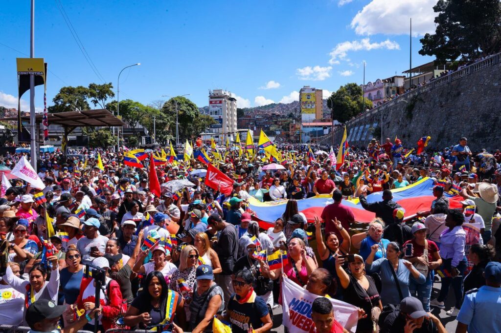 Marcha del Psuv culmina en Chacaíto con discurso de Cabello: “Hoy Venezuela está en paz”