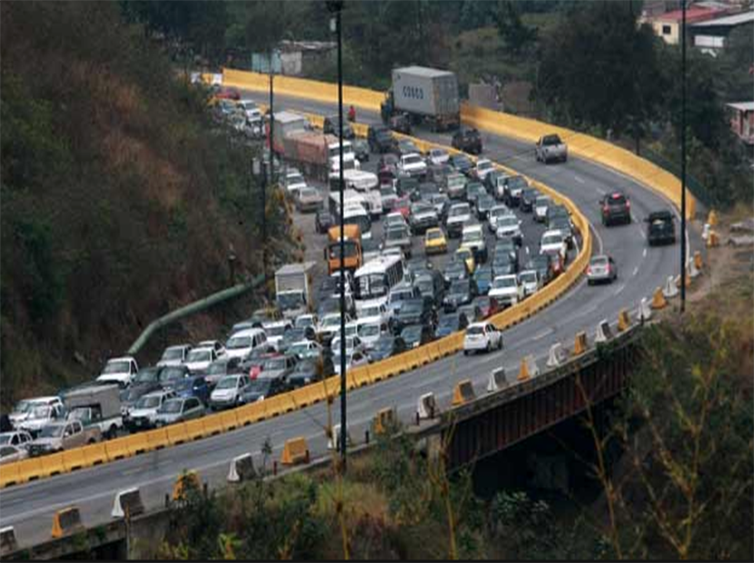 Reprogramados trabajos de asfaltado en la Autopista Caracas-La Guaira
