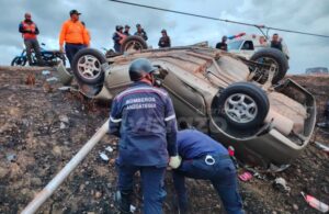 Siete residentes de San Félix sufrieron aparatoso accidente de tránsito en Anzoátegui