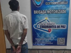 Sujeto detenido por golpear a una señora en Puerto Cabello