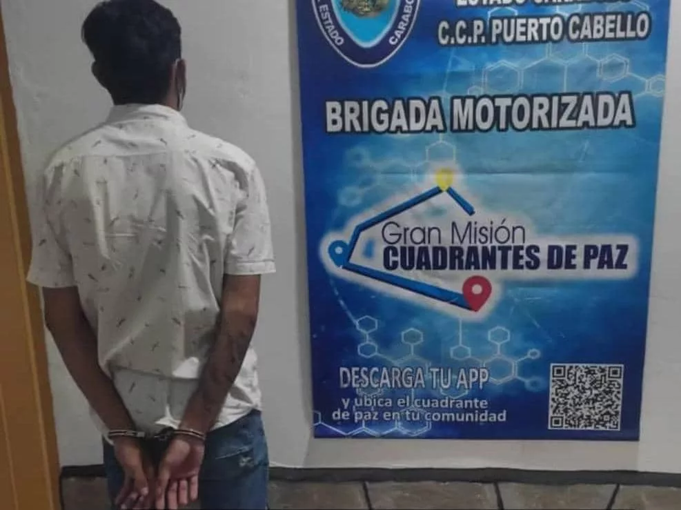 Sujeto detenido por golpear a una señora en Puerto Cabello 