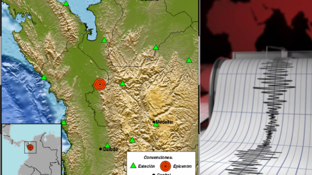 Temblor hoy 1° de enero en Colombia