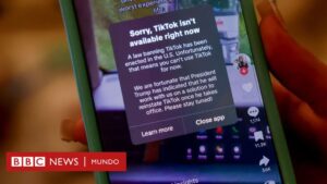 TikTok se desconecta en EE.UU. horas antes de que entre en vigor la prohibición nacional de la app