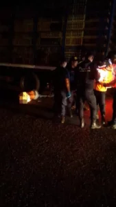 accidente de moto en Lagunita, municipio Libertador