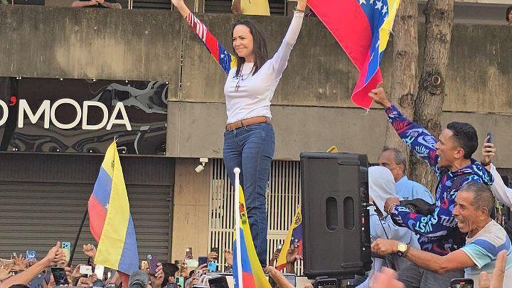 denuncian que Corina Machado fue detenida por el régimen de Nicolás Maduro
