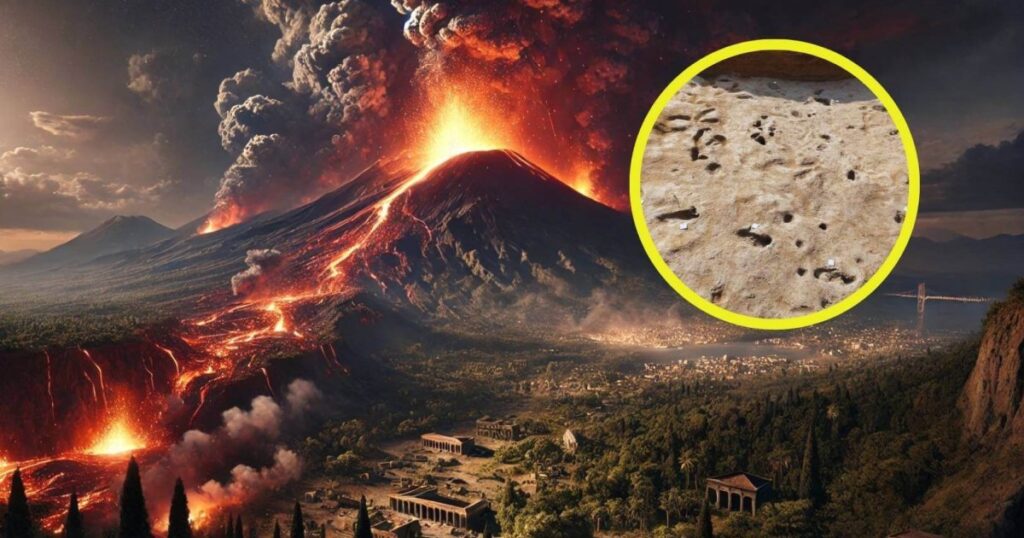 descubren huellas de personas y animales huyendo de una erupción del Vesubio ocurrida hace 3.000 años, mucho antes de Pompeya
