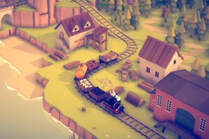 un juego cozy de trenes y pueblecitos