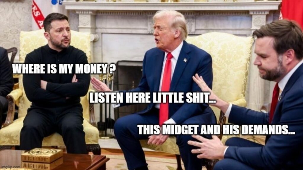 "¿Dónde está mi dinero?": La Red se mofa del fracaso de Zelenski en su reunión con Trump
