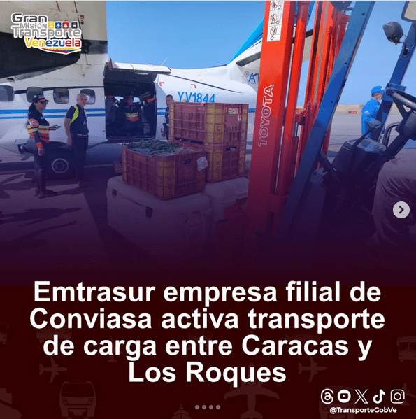 Activado transporte de carga de mercancía entre Caracas y Los Roques | Diario El Luchador