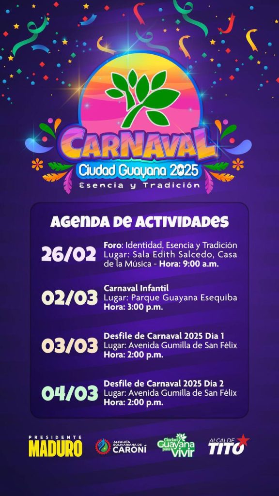 Caroní está preparado para ofrecer recreación durante el Carnaval  | Diario El Luchador