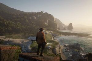Cuando Red Dead Redemption 2 crea a un francotirador invisible para ponerte límites, pero tú lo utilizas para hacer maldades