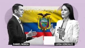 Daniel Noboa y Luisa González, separados por dos puntos con el 40 % escrutado - AlbertoNews
