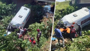 Dos médicos cubanos murieron tras volcar una ambulancia