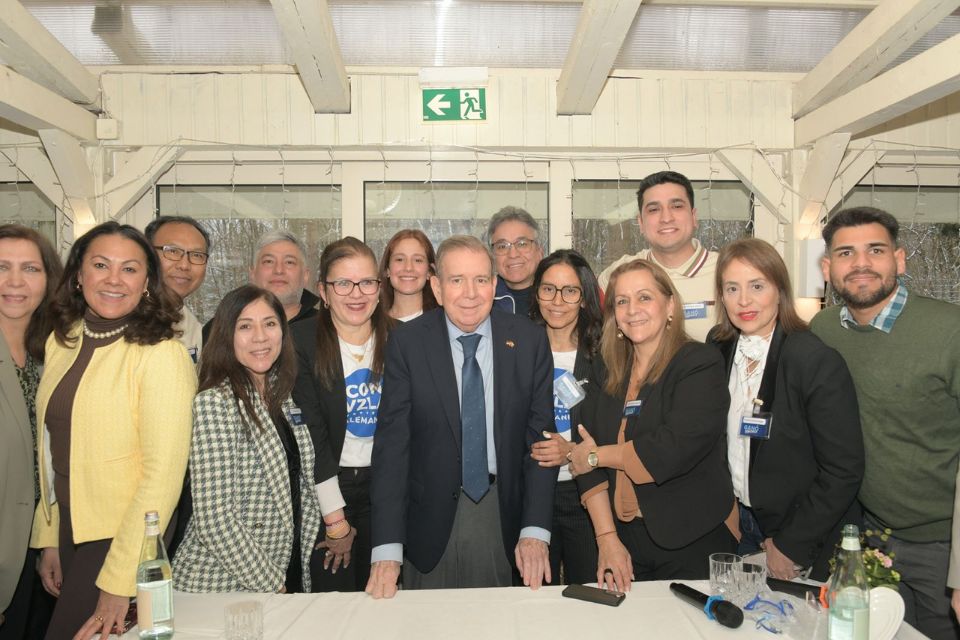 Edmundo González se reunió con venezolanos en Múnich este #16Feb