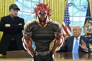 El personaje más poderoso de Baki se acaba de ver las caras con Donald Trump y Elon Musk. Parece una locura, pero es una tradición en el manga que ocurre cada cuatro años